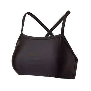 women's swim bra in black|black