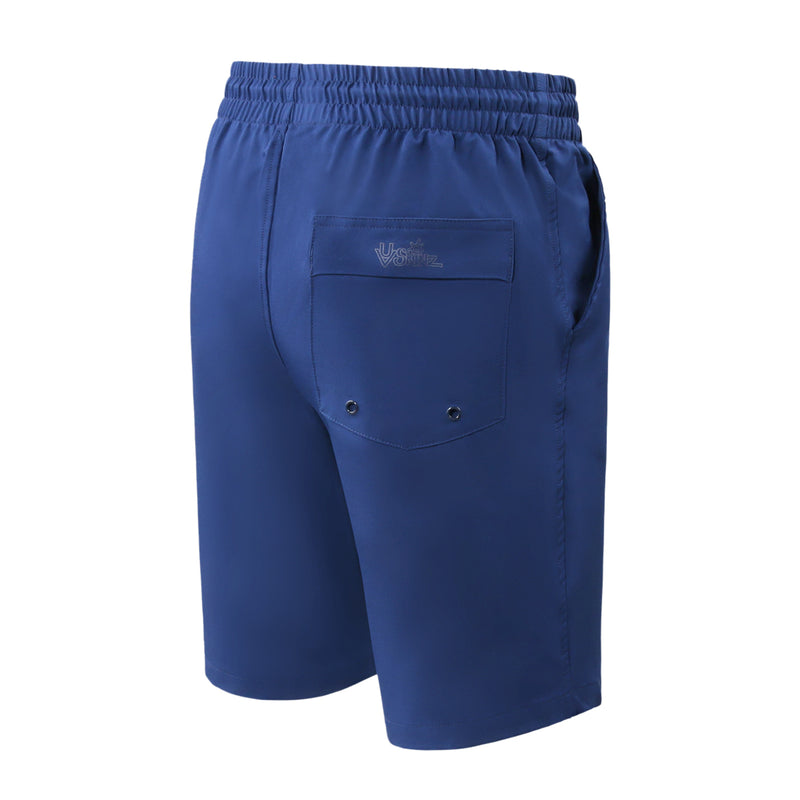  side view of the men's classic trunks in dark navy|dark-navy