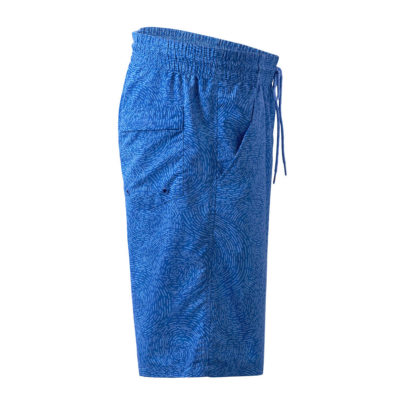 side view of the men's classic trunks in deep sea swirls|deep-sea-swirls