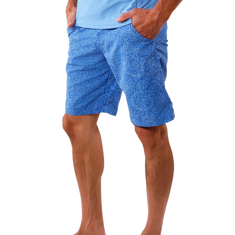side view of men's classic trunks in deep sea swirls|deep-sea-swirls