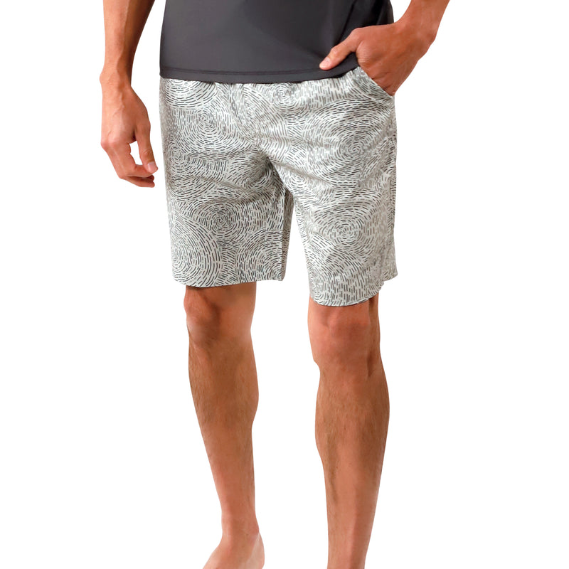 side view of men's classic trunks in grey swirls|grey-swirls