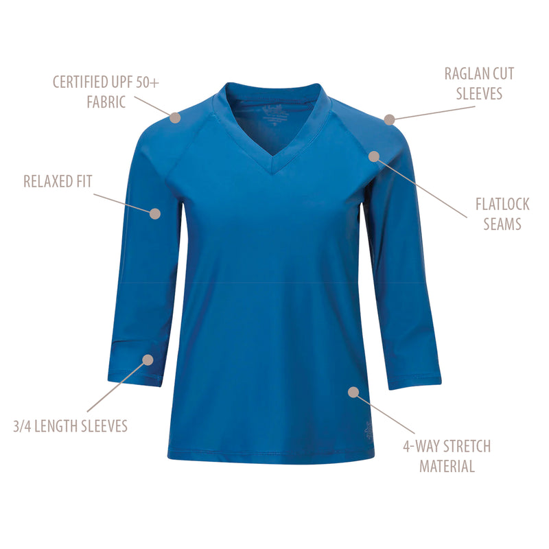 Women's V-Neck Sun & Swim Shirt